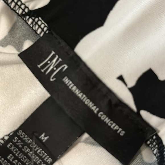 INC International Concept Black And White Pants Size M - Picture 11 of 11